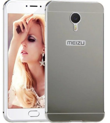 Други Бъмпъри за телефони Луксозен алуминиев бъмпър с огледален гръб за MEIZU M3 NOTE сребрист